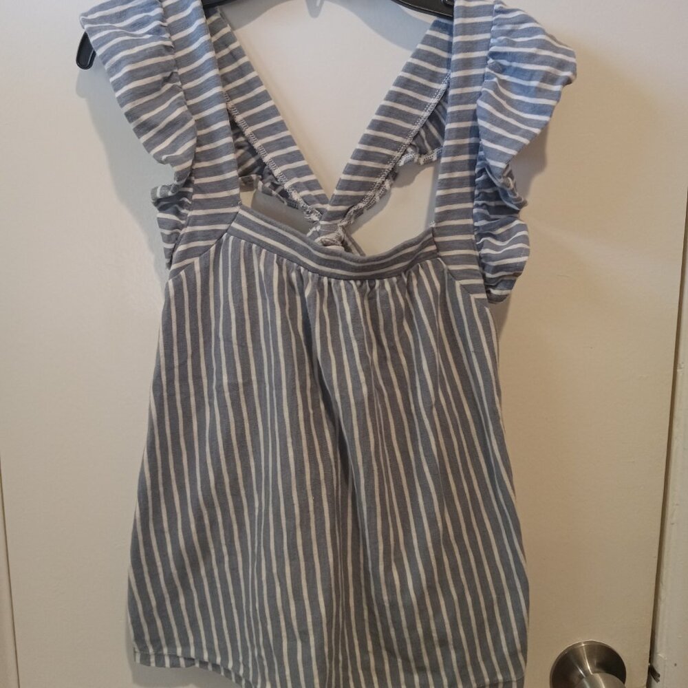 LC Lauren Conrad Stripped Blouse